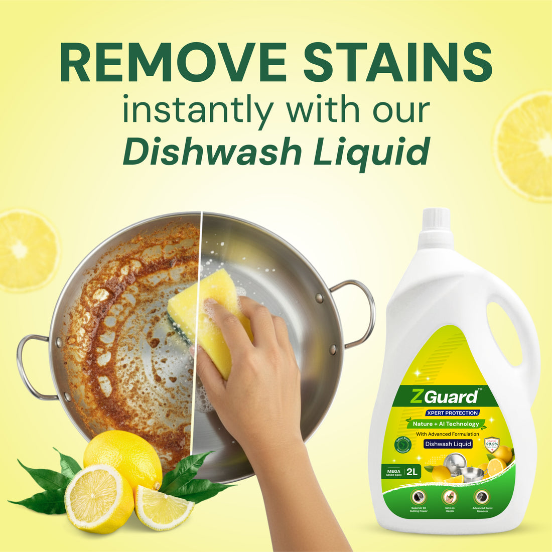 ZGUARD Dishwash Liquid Gel   - 2L