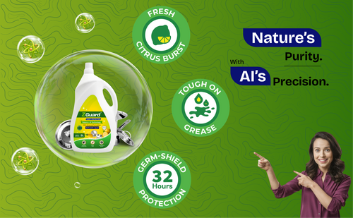 ZGUARD Dishwash Liquid Gel   - 2L