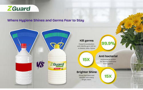 ZGUARD White Phenyl Floor Cleaner Disinfectant  - 5L