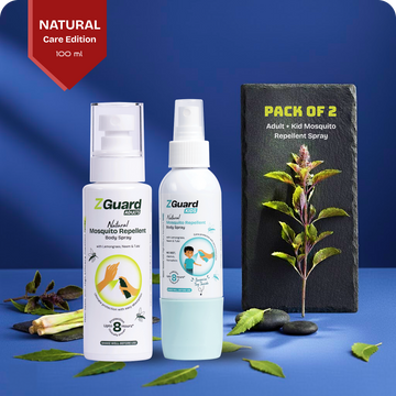Natural Mosquito Repellent Spray for Adult + Kids (Boy) - Pack of 2
