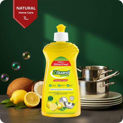 ZGUARD Dishwash Liquid Gel (750ml + 250ml FREE) - 1L