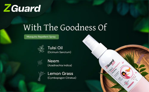 Natural Mosquito Repellent Spray for Baby + Kids (Girl) - Pack of 1