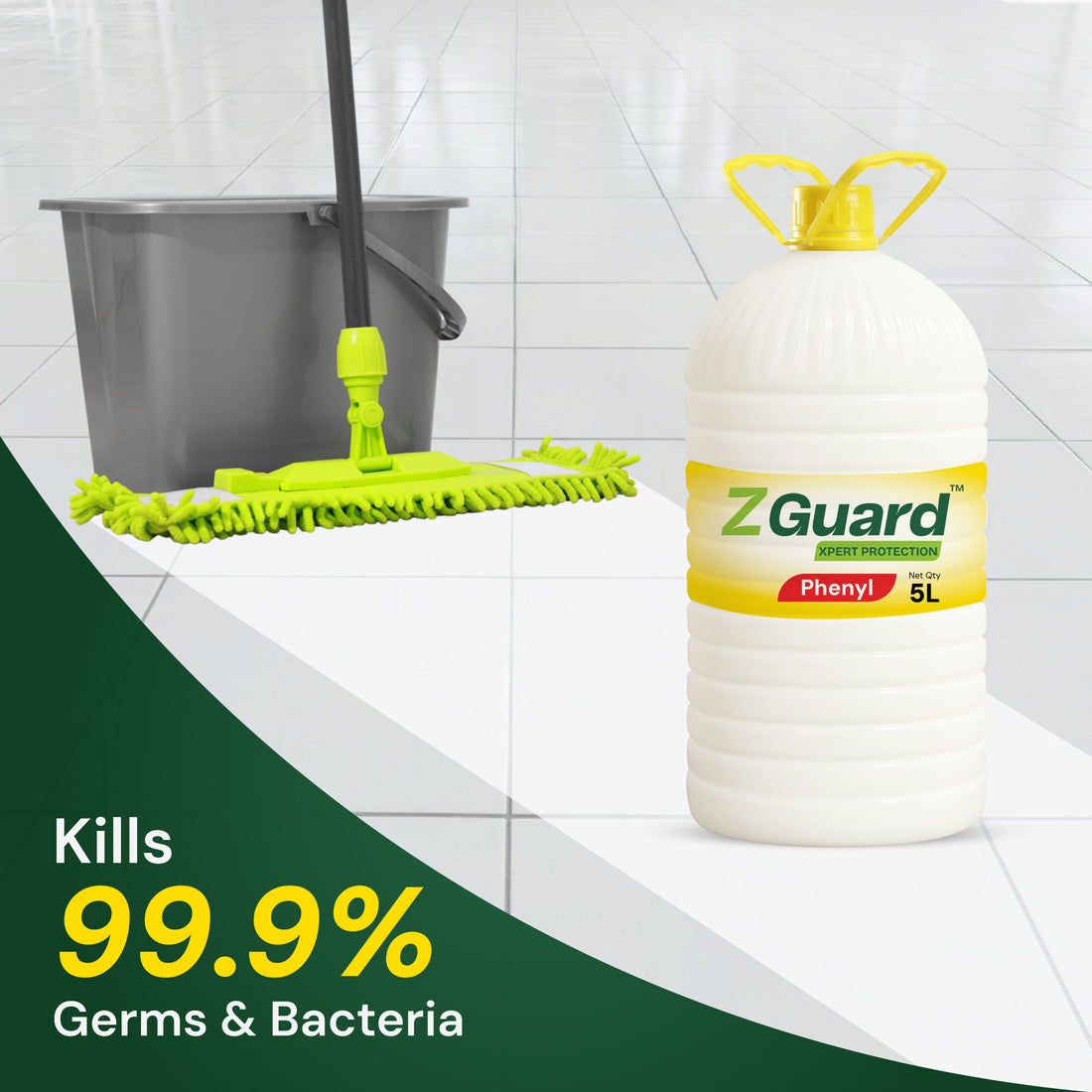 ZGUARD White Phenyl Floor Cleaner Disinfectant  - 5L