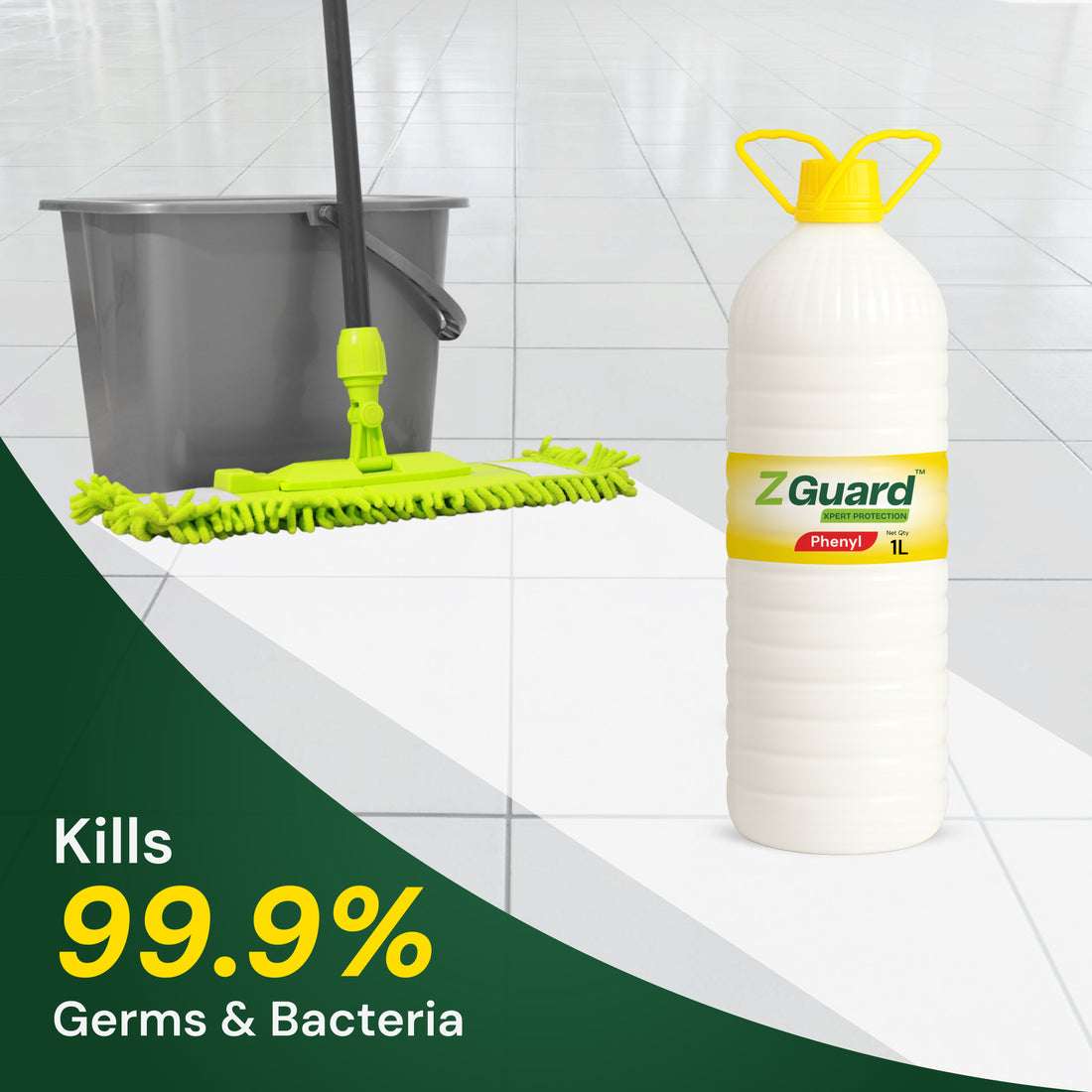 ZGUARD White Phenyl Floor Cleaner Disinfectant- 1L