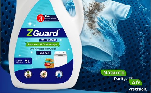 Z Guard Top Load Matic Washing Liquid Detergent  - 5L