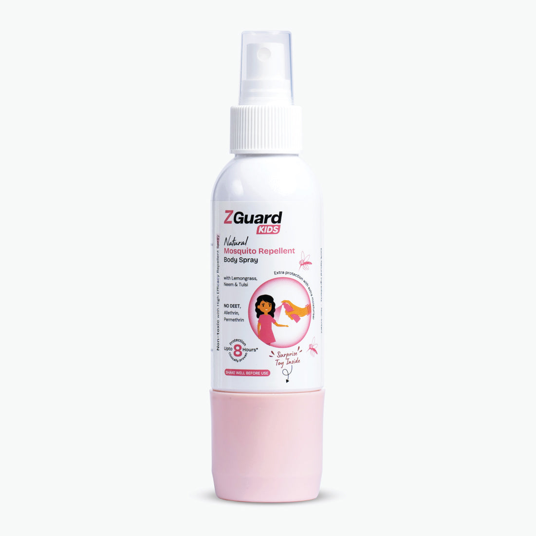 Natural Mosquito Repellent Spray for Kids (Surprise Toy Gift for Girls) | Powerful Anti-Mosquito Spray | Clinically Proven | Paediatrician & Dermatologically Tested