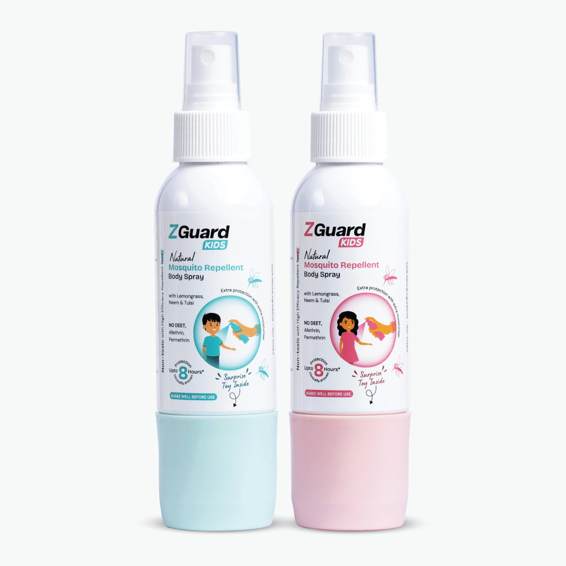 Natural Mosquito Repellent Spray for Kids (Surprise Toy Gift for Girls and Boys) | Powerful Anti-Mosquito Spray | Clinically Proven | Paediatrician & Dermatologically Tested