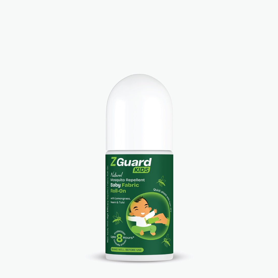 Natural Mosquito Repellent Roll-On for Kids & Babies | 50ml | Fabric Roll-On for Fast Protection Against Mosquito Bites | Clinically Proven DEET-free | Paediatrician & Dermatologically Tested